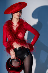 FIERCE FEATHER BLOUSE