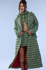 IT'S GIVING LUCK TWEED TRENCH