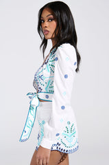 SUNSHINE GIRL TIE FRONT TOP