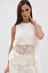 LANA FLORAL LACE BLOUSE