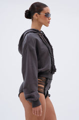 STRESSED AND DISTRESSED SWEATSHIRT