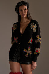 FEELING EXTRA EMBELLISHED SWEATER