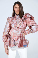 ANTIQUE BROCADE BOW TOP