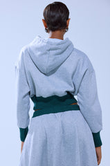 COLLEGIATE FRENCH TERRY HOODED SWEATSHIRT