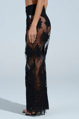 KAI LACE TROUSER IN BLACK