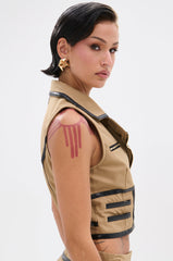 EAST HAMPTON VEST IN BROWN