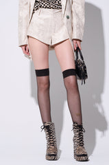 ASHTIN SNAKE PRINT MINI SHORT