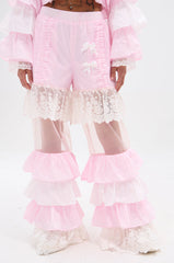 CANDY LACE TRIM PANTS