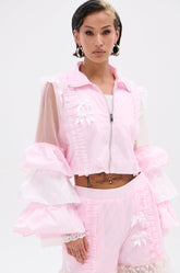 CANDY LACE TRIM WINDBREAKER