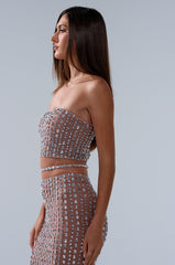 ALL THE SHINE RHINESTONE BANDEAU