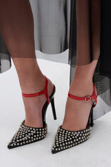 AZALEA WANG LYSANDER BLACK MULTI PUMP STILETTO