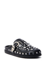 AZALEA WANG MAULDIN HARDWARE EMBELLISHED CLOG IN BLACK