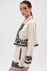 FOREVER AND EVER FLORAL BUTTON DOWN