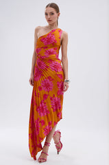 RADIANT ENERGY PRINTED MIDI DRESS