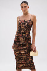 HEAVEN SENT MESH MIDI DRESS