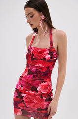 POSIE PRINTED MINI DRESS