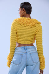 SUNSHINE QUEEN FRINGE SWEATER