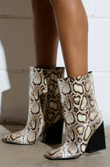 AZALEA WANG RANSOM BLACK MULTI SNAKE BOOTIE
