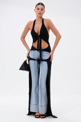 TIED TO YOU TIE-FRONT SWEATER