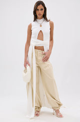 OVER THE TOP CUTOUT SWEATER