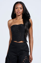 YOU WILL SEE WOVEN TUBE TOP