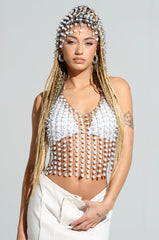 JUST LIKE HEAVEN HOODED CHAIN TOP