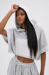 CRAZY FOR YOU SHORT SLEEVE SWEATSHIRT