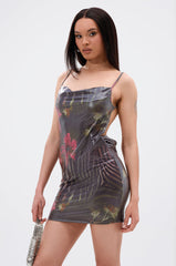 ISLAND GIRL PRINTED MINI DRESS