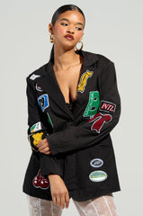 NEW OMNI PINSTRIPE BLAZER