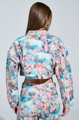 FEMALE FANTASY PRINTED DENIM JACKET