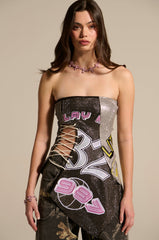 COURT SIDE STUNNER RHINESTONE CORSET