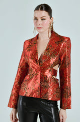 COCKTAIL HOUR CUT-OUT BLAZER