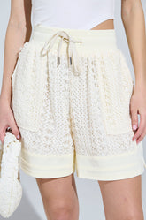 BROOKLYN CROCHET BERMUDA SHORTS