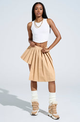 SHARI BABY PLEATED MINI SKIRT