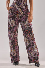 ABOVE THE MIDDLE FLORAL TROUSER