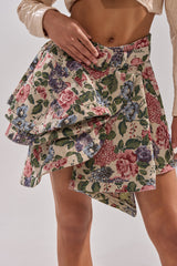 GIVE ME FLOWERS MINI SKIRT
