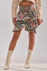 GIVE ME FLOWERS MINI SKIRT