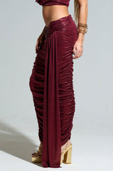 ALL OF THE GLAMOUR SLINKY MAXI SKIRT