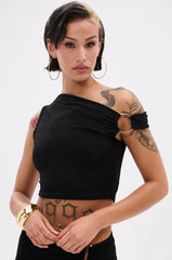 KYLIE SLINKY OFF THE SHOULDER BLOUSE