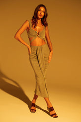 VANJA SLINKY MIDI SKIRT