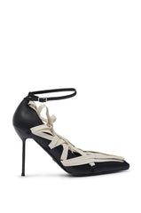 AZALEA WANG TELWONE LACES DETAIL PUMP