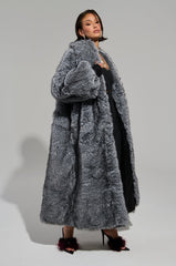 TSUNAMI FAUX FUR TRENCH