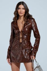 WISH YOU WELL TIE FRONT TOP