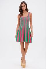 GIRLY POP STRIPE MINI DRESS