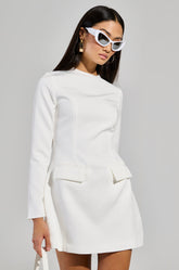 THINKIN ABOUT ME WOVEN MINI DRESS