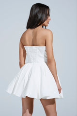 STAY FOREVER WHITE MINI DRESS