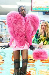 STAR CROSSED LOVER FAUX FUR HEART VEST