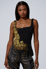 HAND BEADED LUX BLOUSE