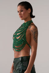 LET THE FEELINGS TAKE CONTROL BEADED BRALETTE