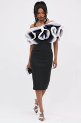 PRETTY WOMAN OMBRE MIDI DRESS